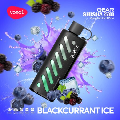 Vozol Gear Shisha 25000 Puffs Blackcurrantice