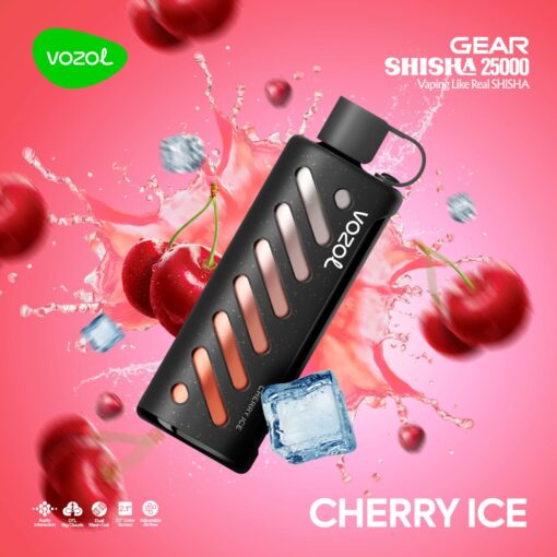 Vozol Gear Shisha 25000 Puffs Cherry ice