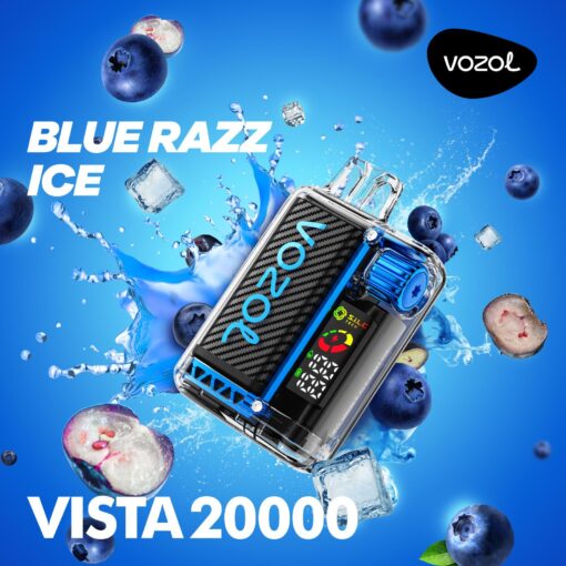 Vozol Vista Blue Razz Ice 20000 Puffs Disposable Vape Price