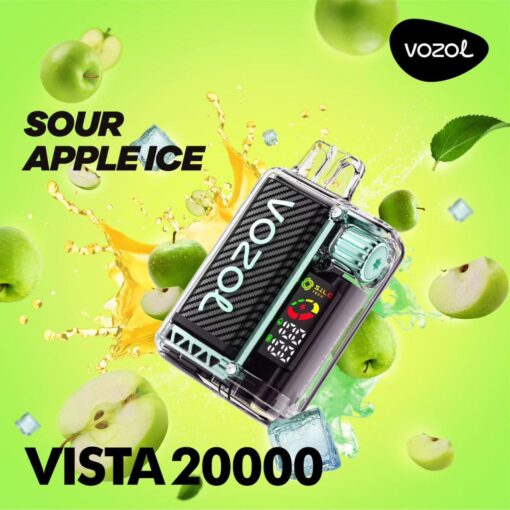 Vozol Vista Sour Apple Ice 20000 Puffs Vape Uae