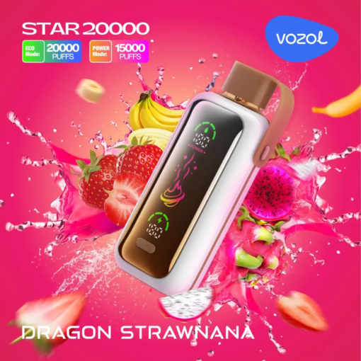 Vozol Star Dragon Strawnana 20000 Puffs