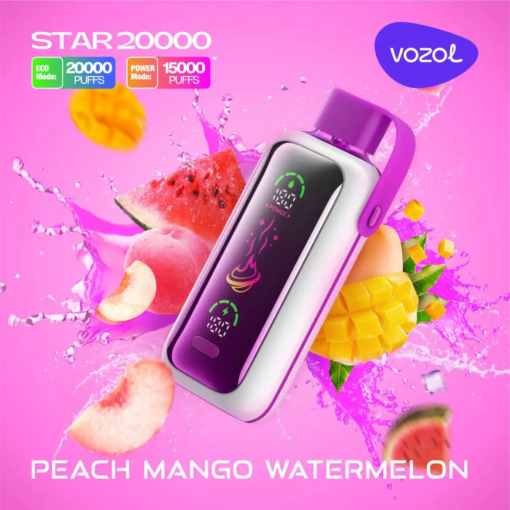 Vozol Star Peach Mango Watermelon 20000 Puffs