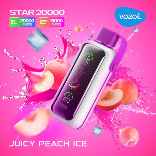 Vozol Star Juicy Peach Ice 20000 Puffs
